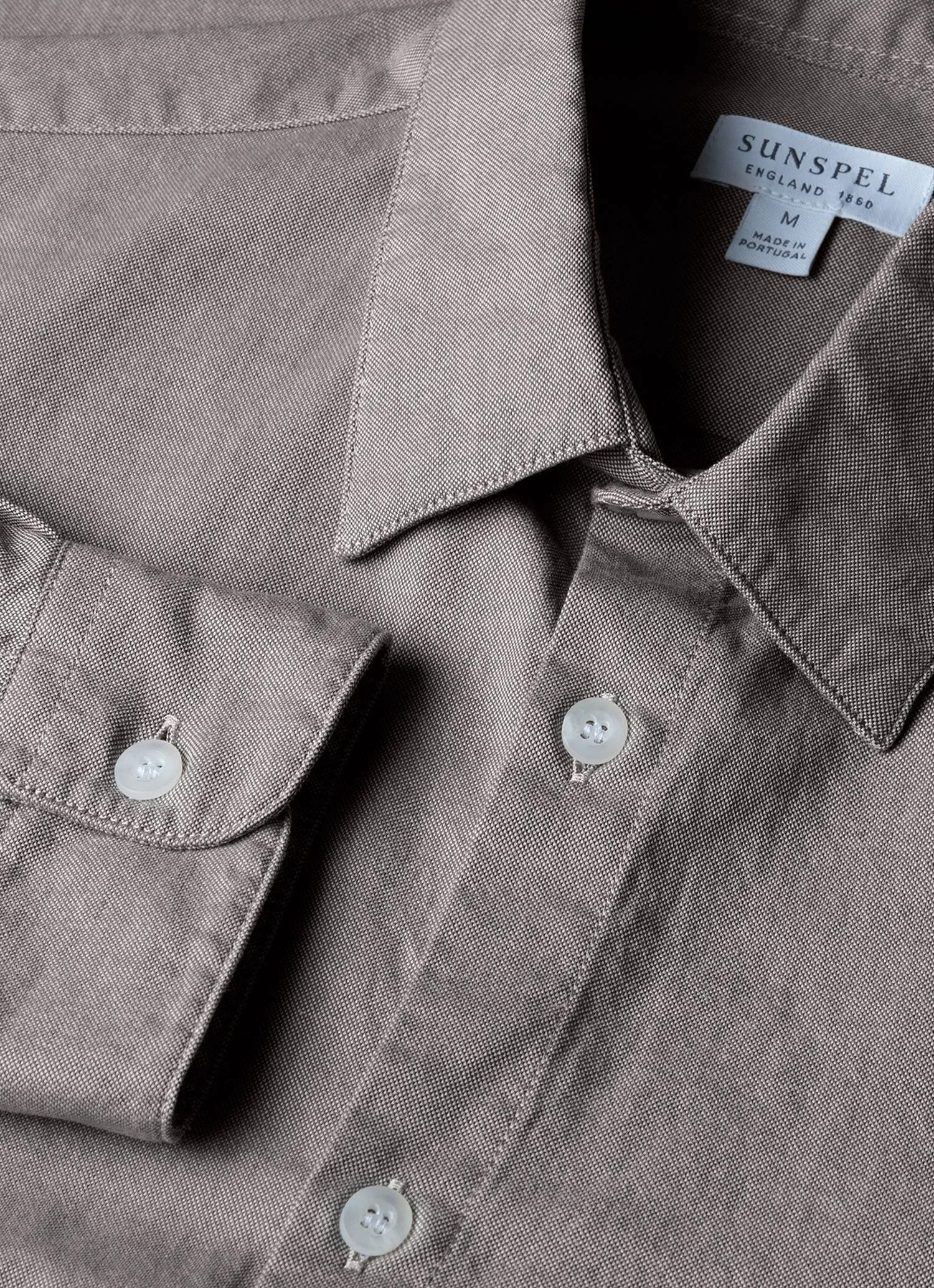 Men's Oxford Shirt in Light Khaki