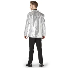 Men's Suitmeister Silver Sequin Jacket from OppoSuits