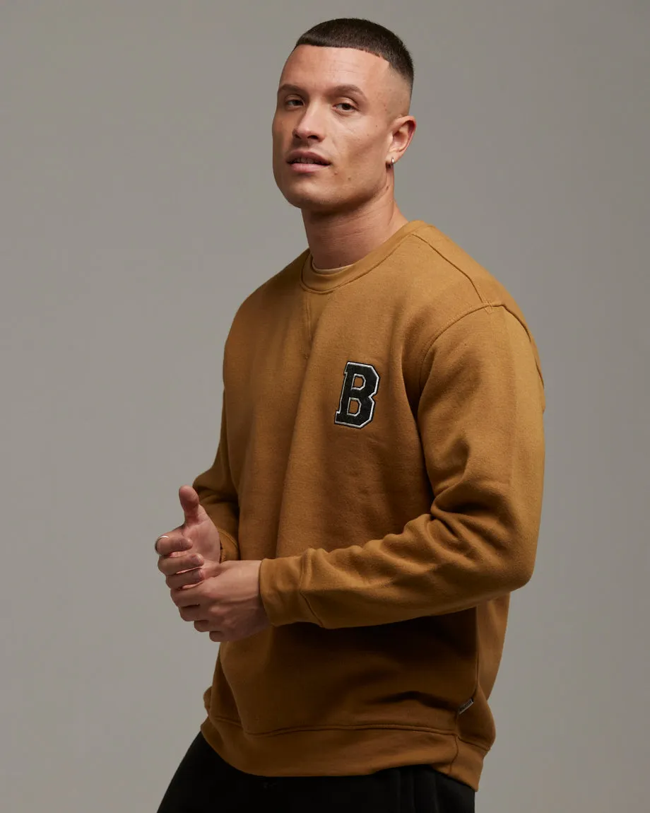 MIRNY MEN'S CREW NECK SWEATSHIRT | TOBACCO