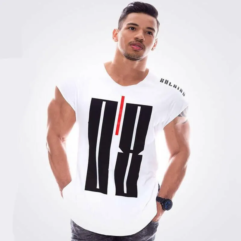 New large type men Gyms T shirt Fitness Bodybuilding Workout t shirt