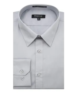 Profile Slim Fit Dress Shirt - Light Gray