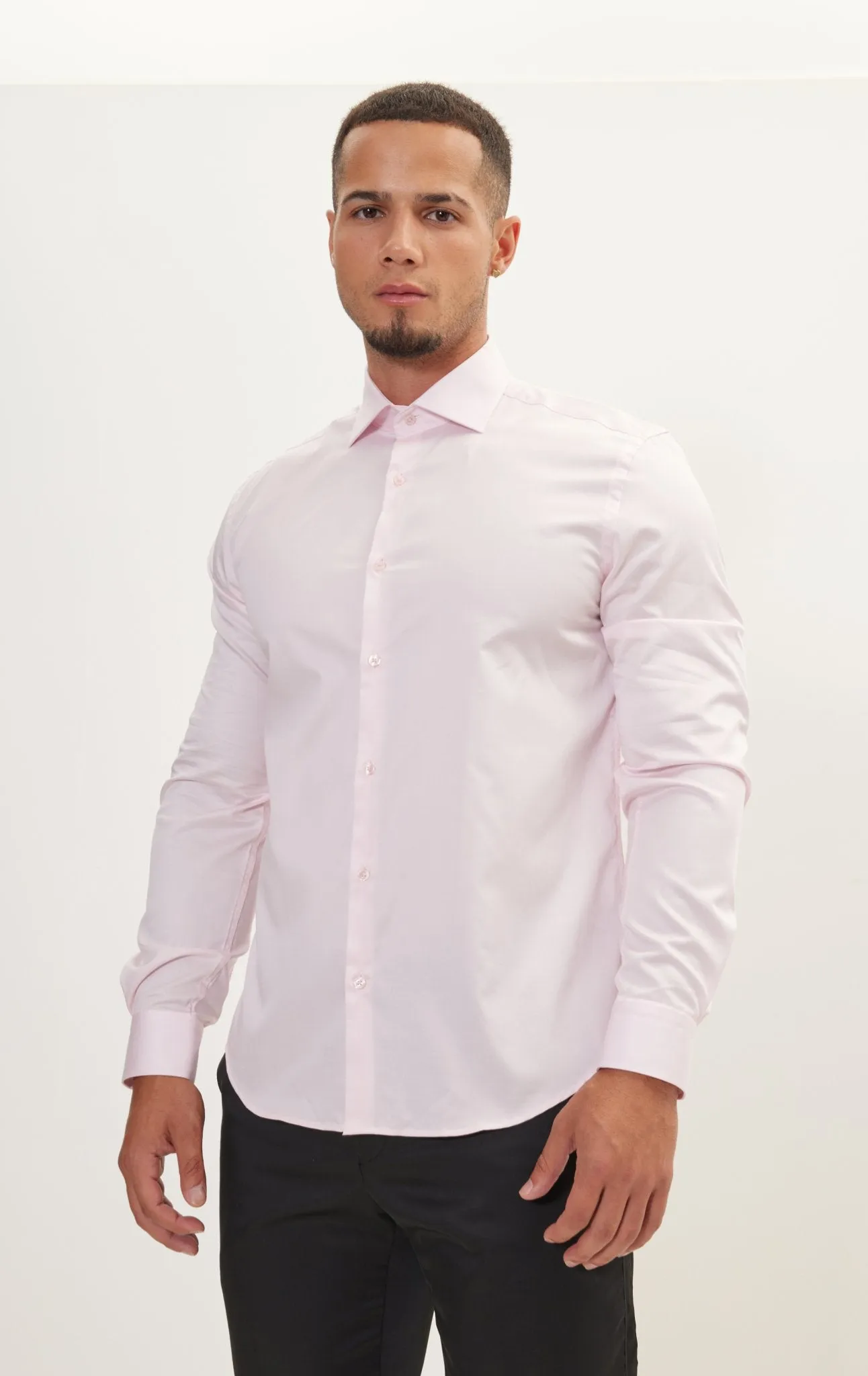 Pure Cotton Dress Shirt - Pink