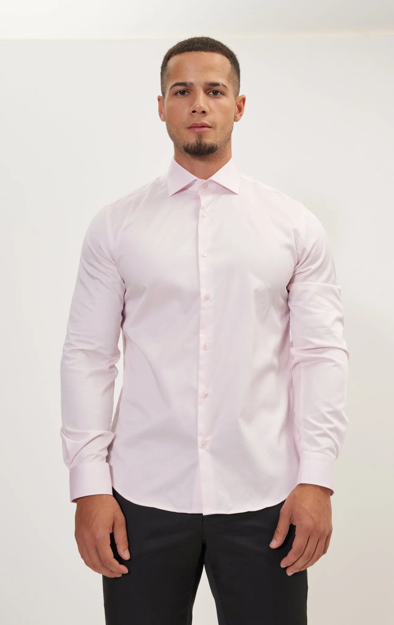 Pure Cotton Dress Shirt - Pink