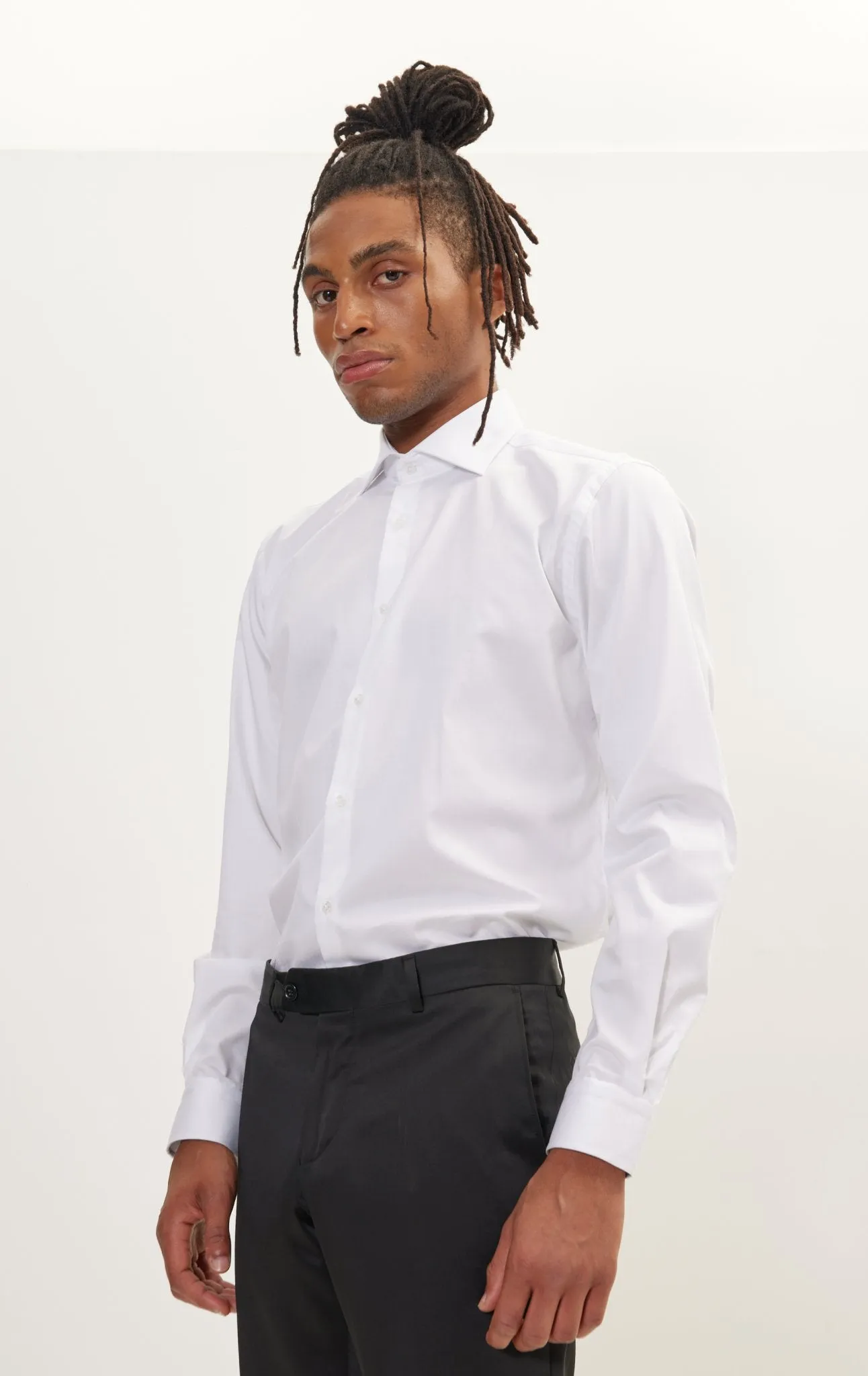 Pure Cotton Dress Shirt - White