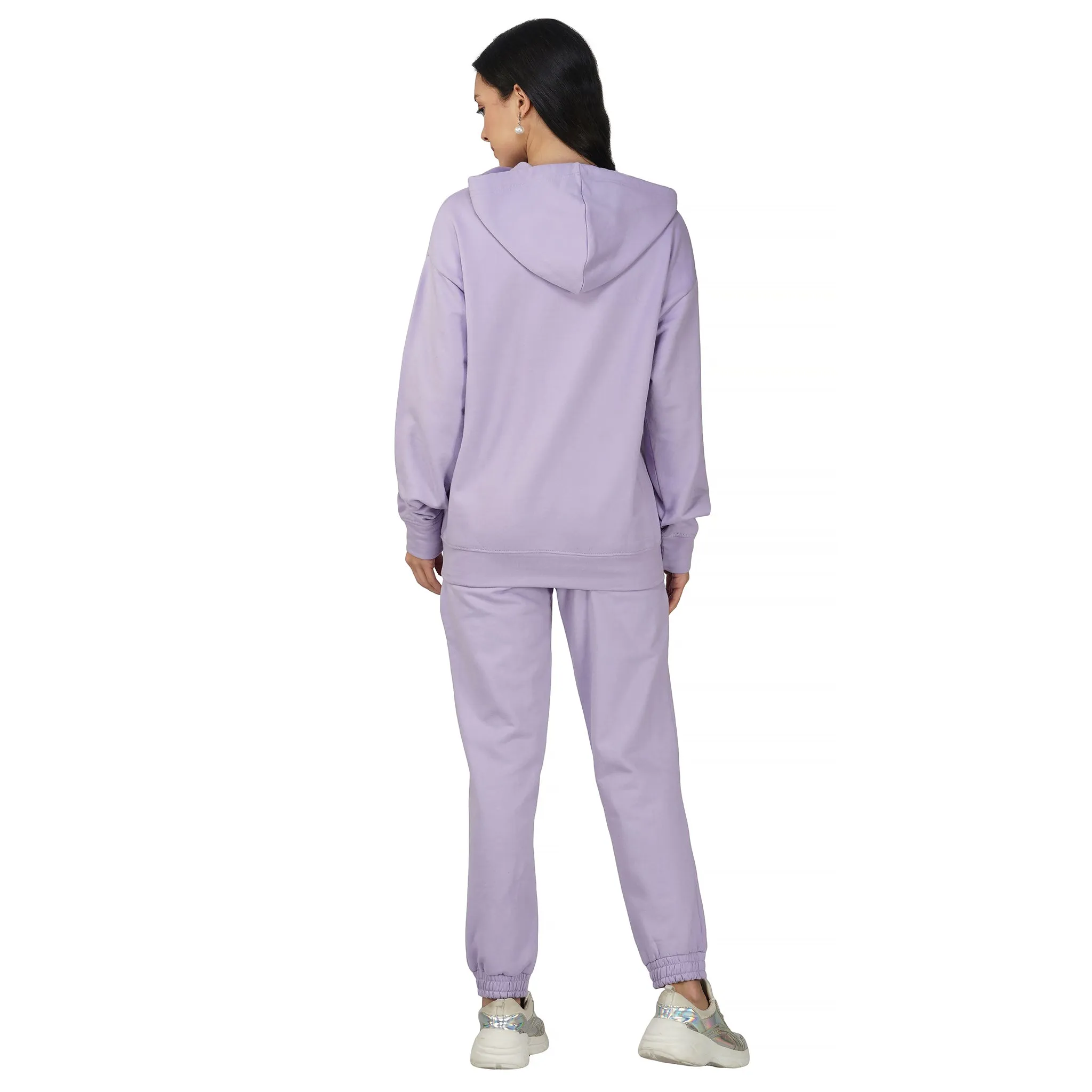 SLAY. Women's Lavender Drop Shoulder Hoodie & Joggers Co-ord Set