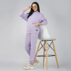 SLAY. Women's Lavender Drop Shoulder Hoodie & Joggers Co-ord Set