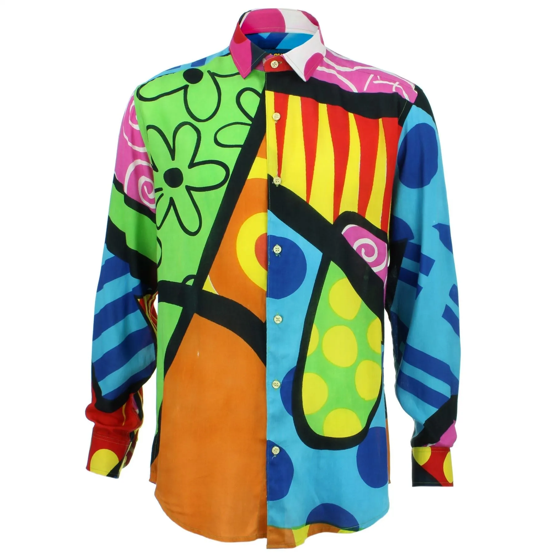 Slim Fit Long Sleeve Shirt - Carnival Beach