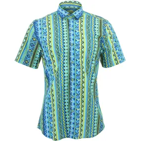 Slim Fit Short Sleeve Shirt - Aztec