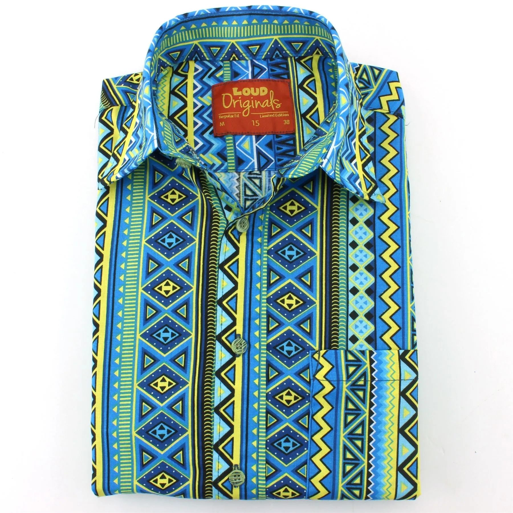 Slim Fit Short Sleeve Shirt - Aztec