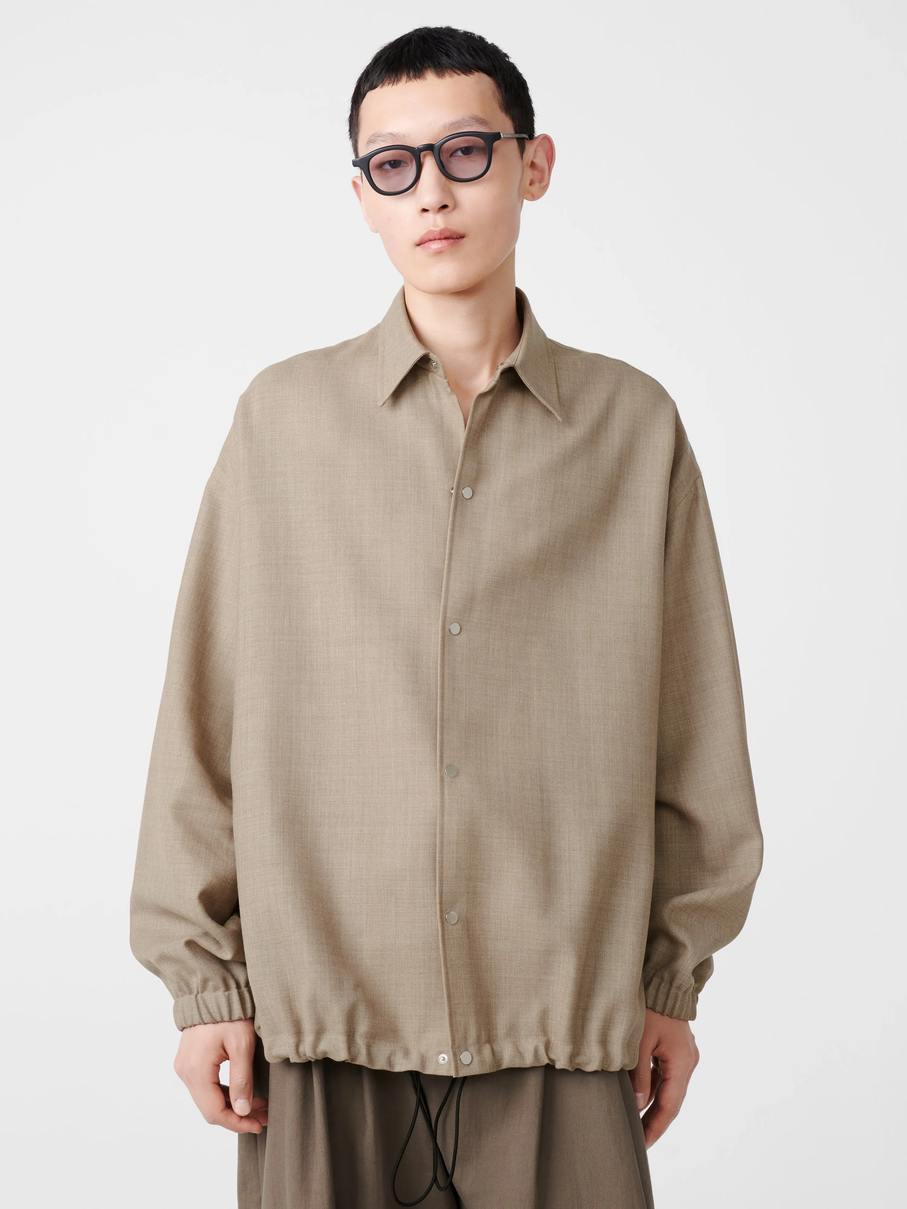 Sphere Tropical Wool Jacket in Straw Melange