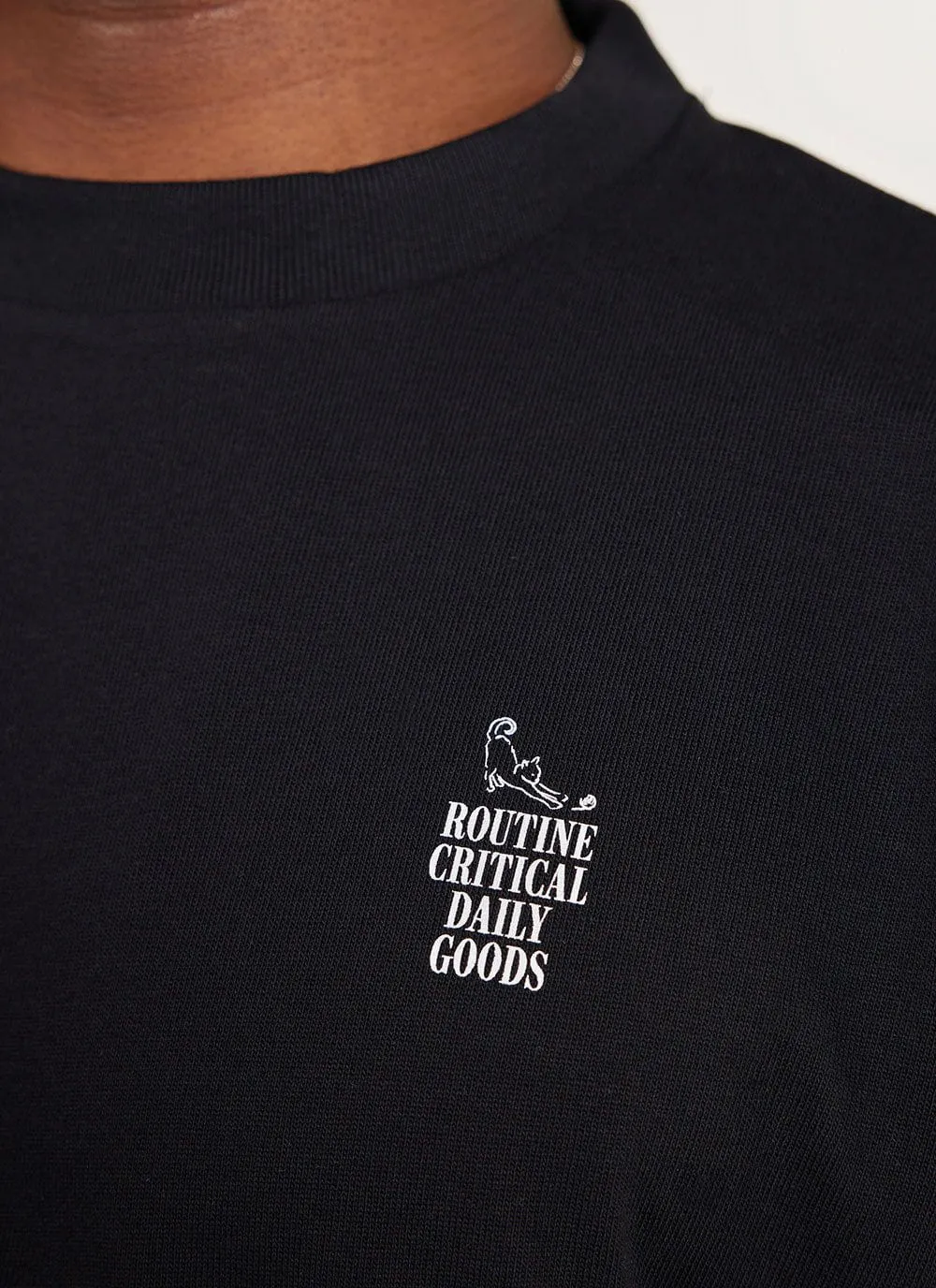 Sunday Oversized Auxiliary T Shirt | Organic Cotton | Black