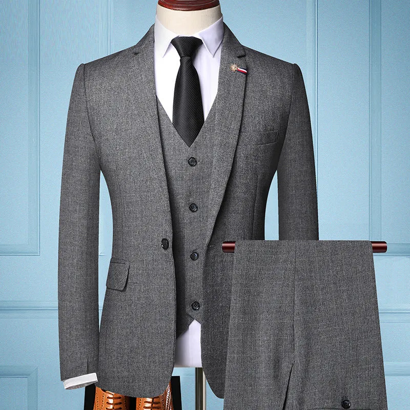 Three-piece suit for men