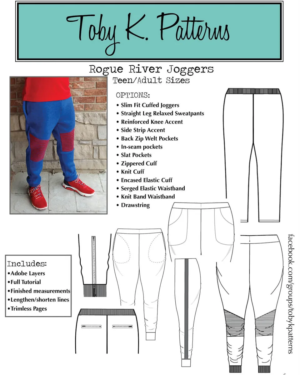 Toby K Patterns - Rogue River Joggers PDF