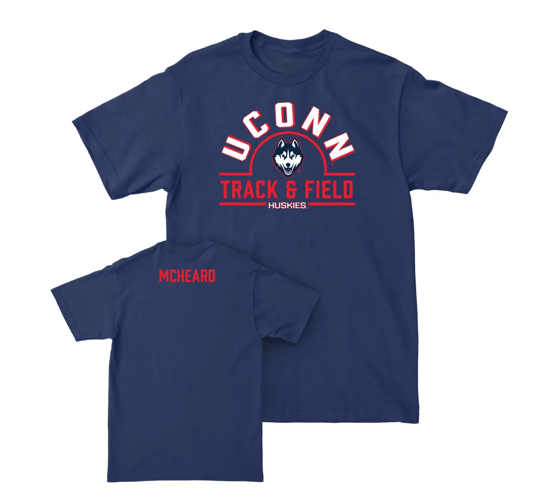 UConn Men's Track and Field Arch Navy Tee - Garrett McHeard