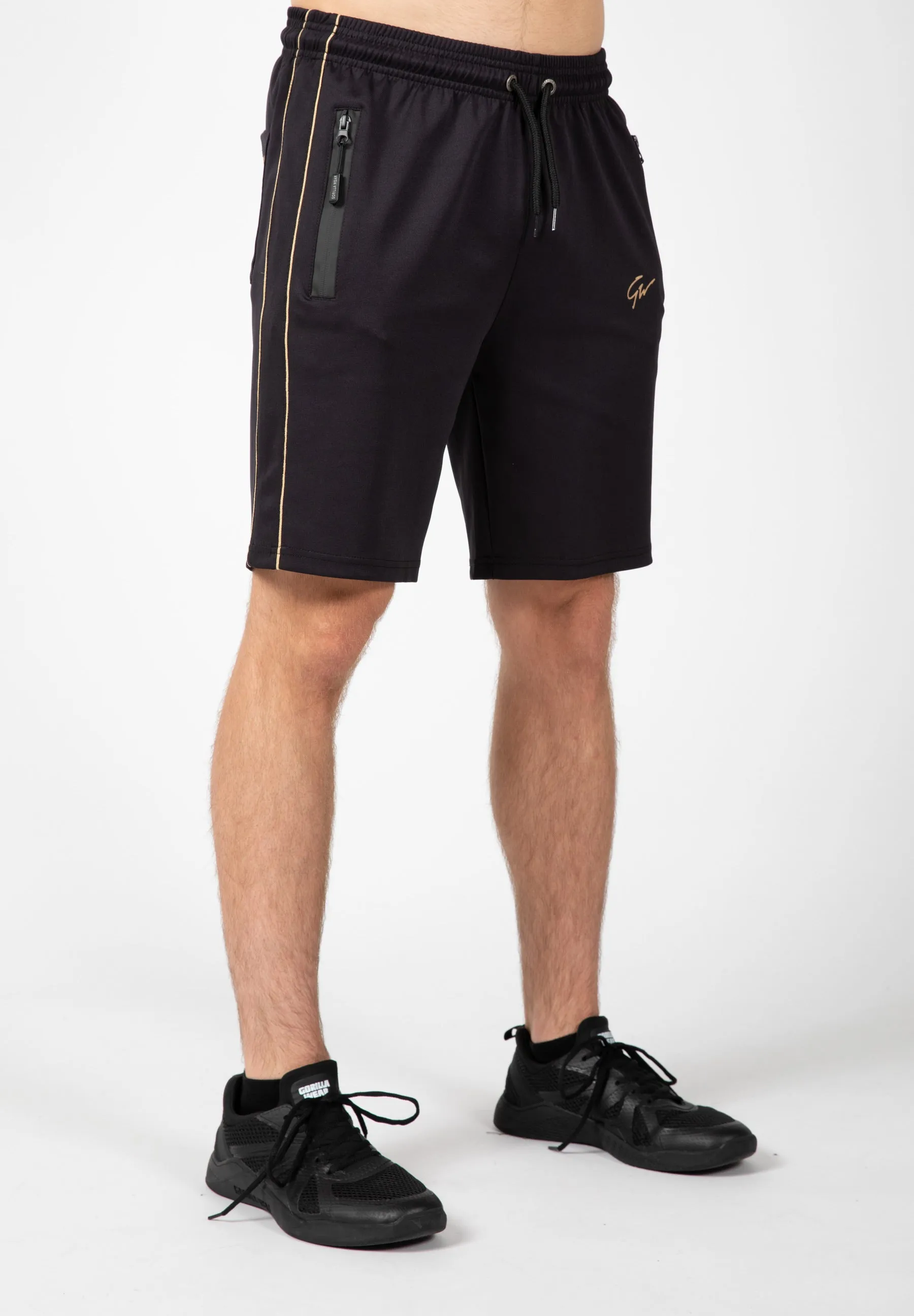 Wenden Track Shorts - Black/Gold