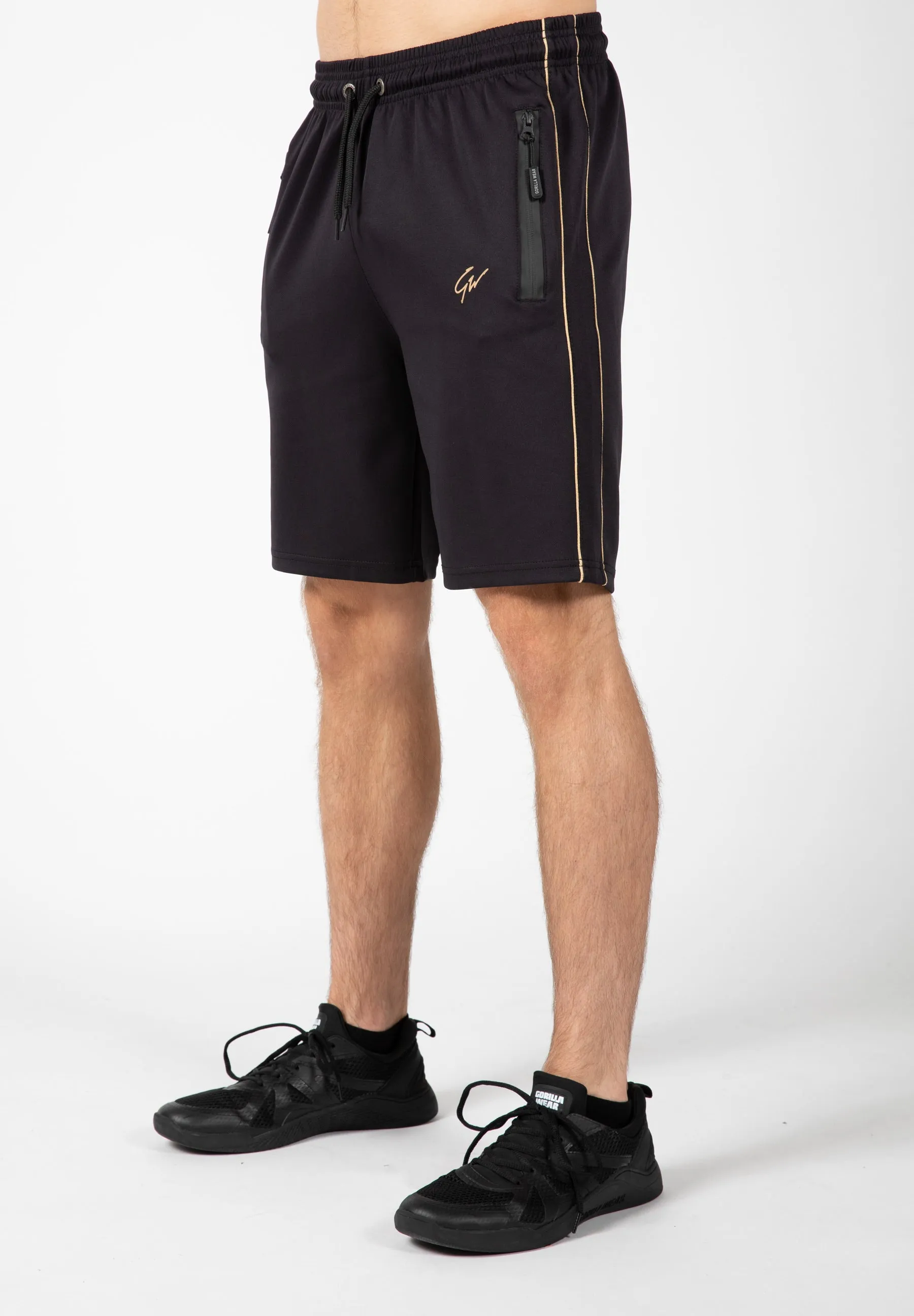 Wenden Track Shorts - Black/Gold